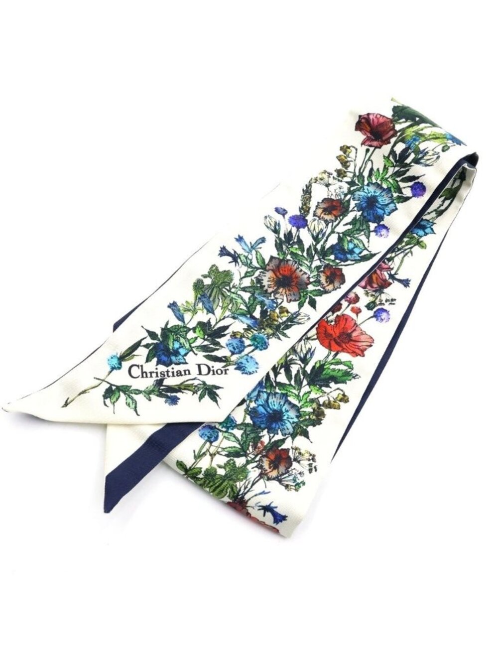 Dior D-millefiori Mitzah Scarf Flower Multicolor